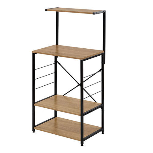 ぼん家具 上棚付き キッチンラック 幅60 オープンラック スリム レンジ