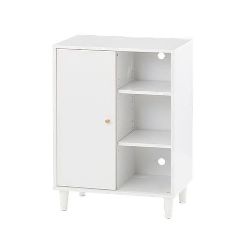 ぼん家具 キャビネット リビングボード リビング 収納 棚 可動式 3段