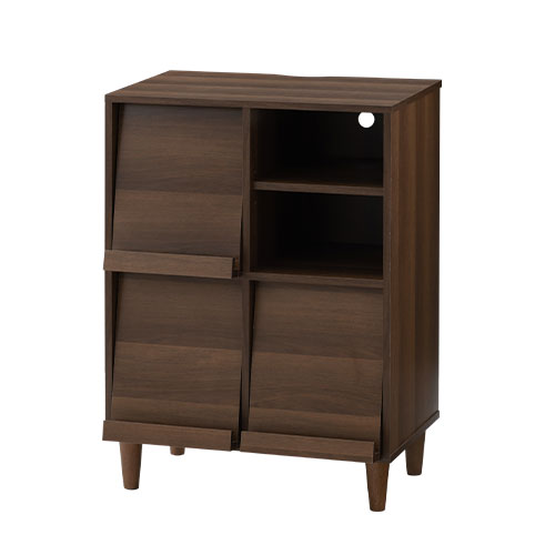 Sauder 【アメリカ老舗家具メーカー】木製マガジンラック付きキャビネット 東谷 キャビネット おしゃれ アンティーク 木製 扉付き サイドボード
