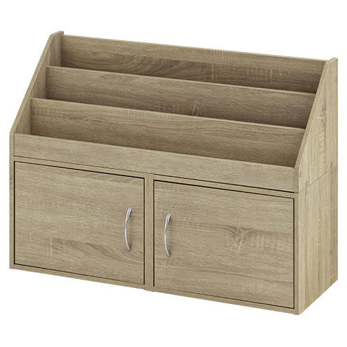 ぼん家具 絵本ラック 絵本棚 子供 本棚 幅80cm 3段 積み重ね ブック