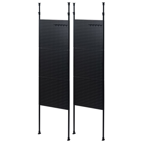 ぼん家具 同色2台セット パンチングボード 突っ張り 幅60cm 有孔ボード