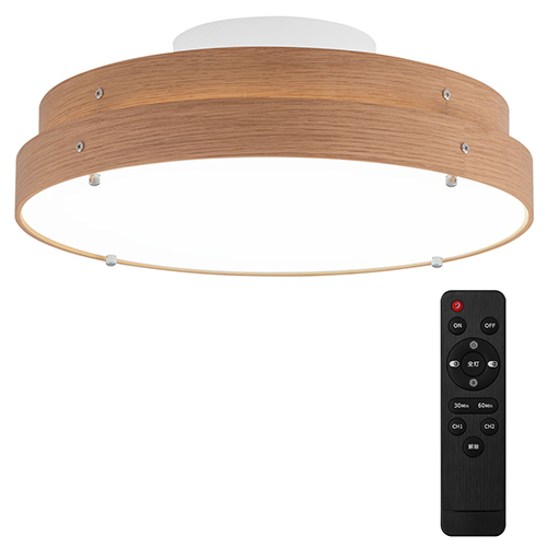 シーリングライト LED 6畳 2800lm 丸型 調光 調色 常夜灯 リモコン リビング LEDシーリングライト 天井照明 フラット おしゃれ  天然木 木製