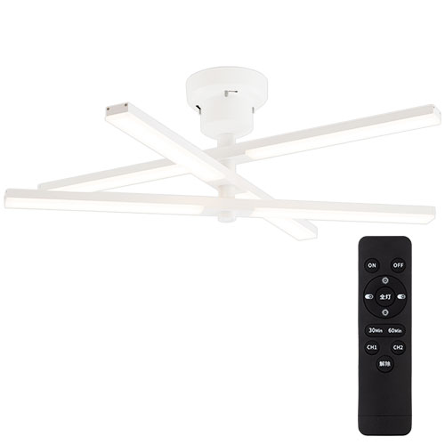 ぼん家具 シーリングライト LED 8畳 3600lm 6灯 多灯 調光 調色