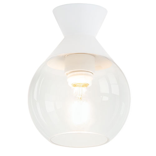 ぼん家具 シーリングライト 天井ライト 丸型 ガラス シェード LED照明