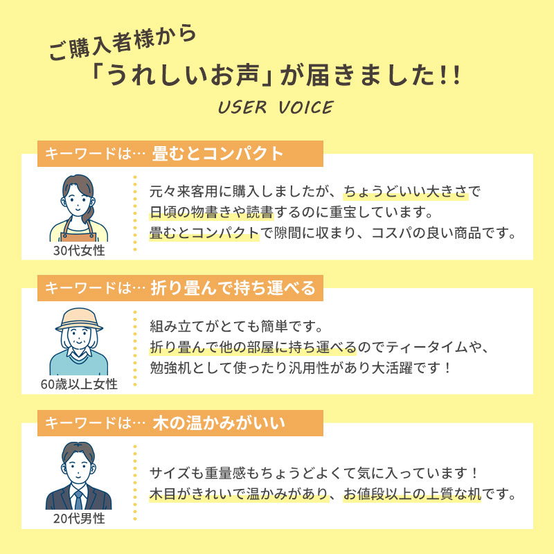折りたたみデスク パソコンデスク 机 木製 お...の詳細画像1