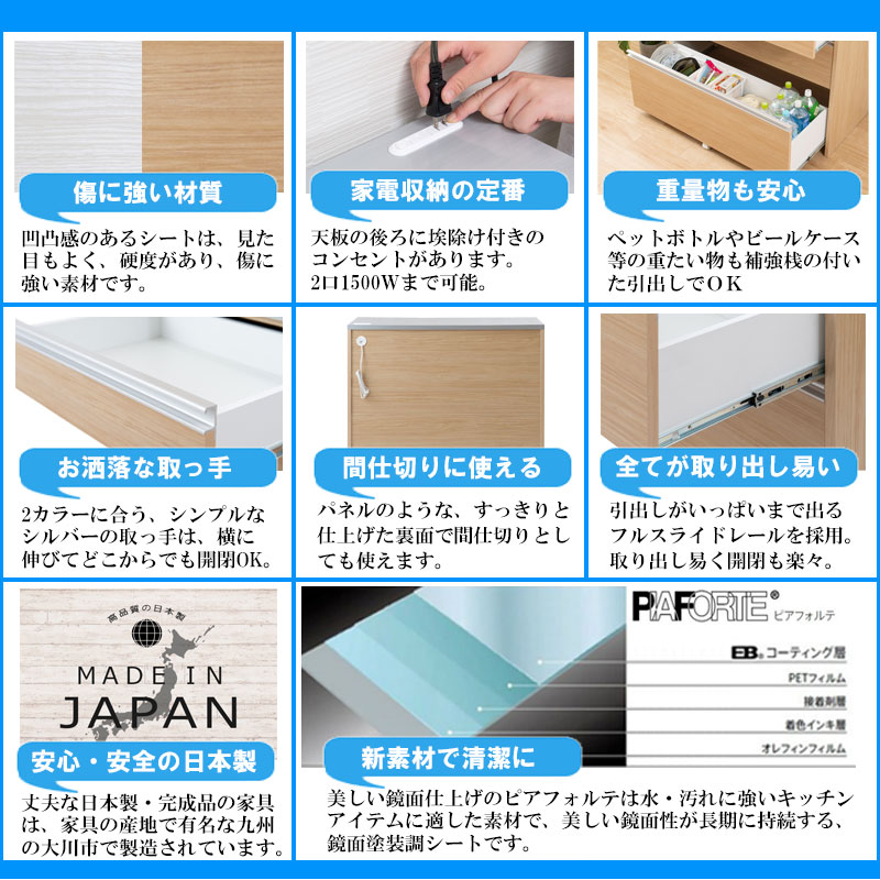 送料無料（一部地域を除く）0010ir 【ステンレス調ハイグロス天板