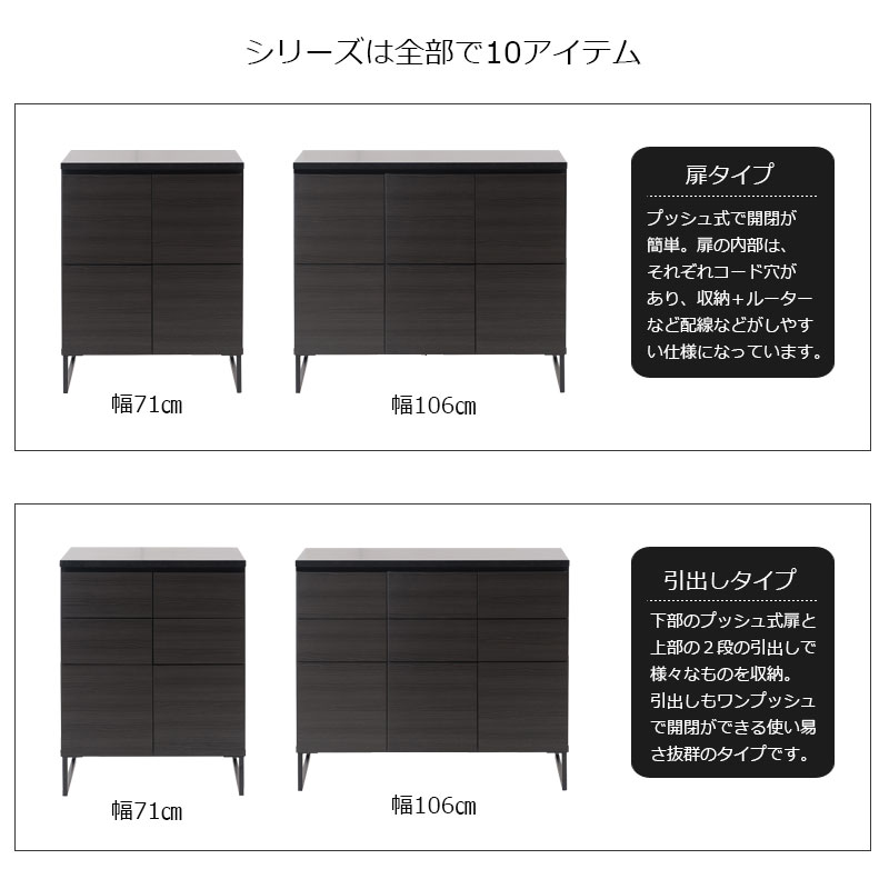 送料無料（一部地域を除く）0028st スクエア モダン ローボード引出し