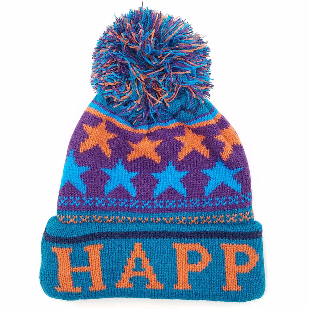 キッズ ニットキャップ ジュニア 子供用 ボンボン スキー スノーボード