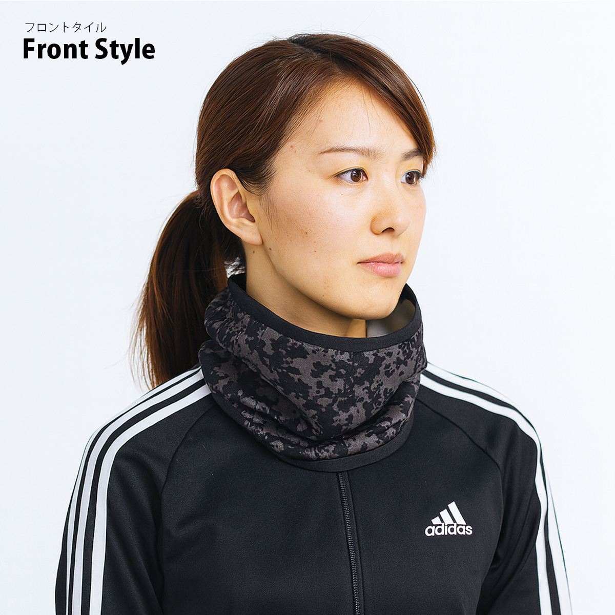 adidas アディダス ネックウォーマー プリント メンズ レディース スポーツ 防寒 暖かい ネックガード 自転車 バイク 通勤 通学 関連画像1