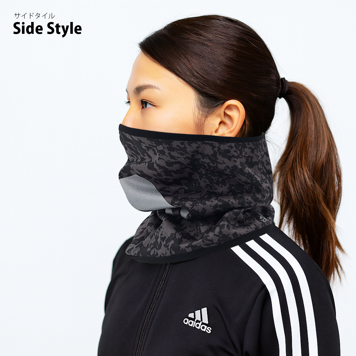 adidas アディダス ネックウォーマー プリント メンズ レディース スポーツ 防寒 暖かい ネックガード 自転車 バイク 通勤 通学 関連画像2