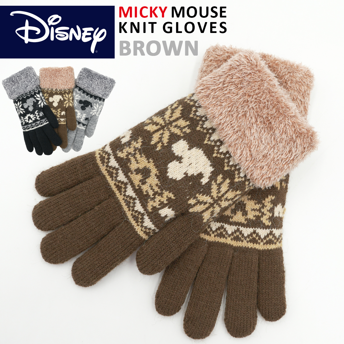 MICKEY MOUSE（ミッキーマウス） ミッキー ニット手袋 レディース
