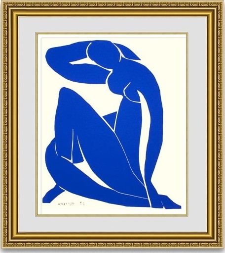 絵画販売 アンリ・マティス Blue Nude 2 額縁付き : 絵画販売のアート