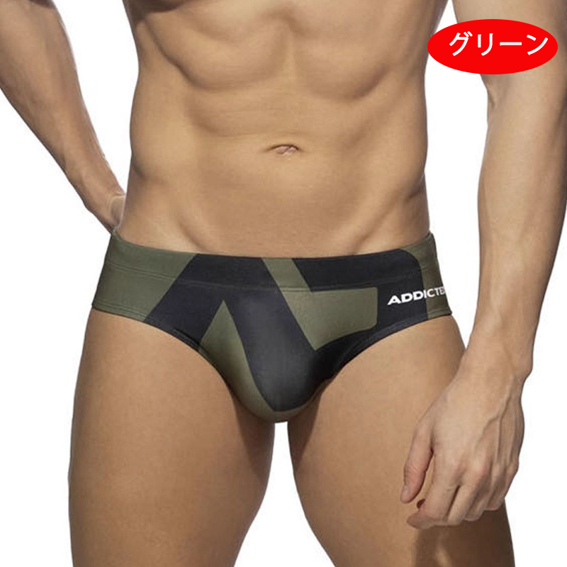 新品・XO・男性用競泳水着・競パン・terutan・ミリタリー