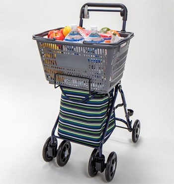 ミドルタイプシルバーカー らくらくスリムバスケット : 介護用品 