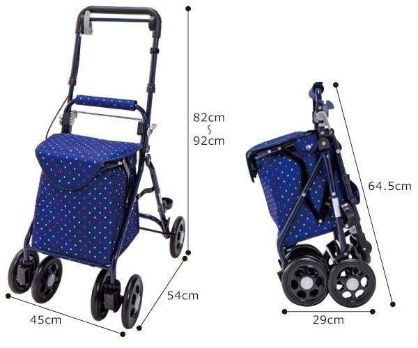 ミドルタイプシルバーカー らくらくスリムバスケット : 介護用品 
