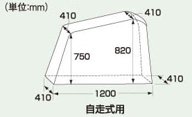 車体カバー 自走式車椅子用の説明