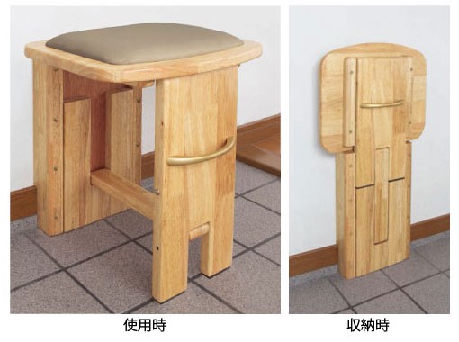 収納いす クッション付き 後付タイプ SS-112 玄関いす