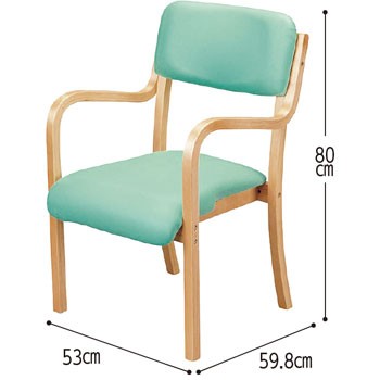 介護施設向けダイニングチェア フランコUFC4のサイズ