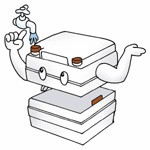 ビザ・ポータブル水洗トイレ　potty（ポッティー）　24Lタイプ　簡単操作