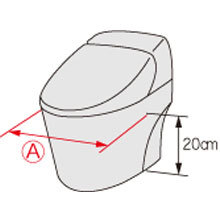 安寿 洋式トイレ用フレームS-はねあげR-2 （スチール）プラスチックひじ掛けの説明
