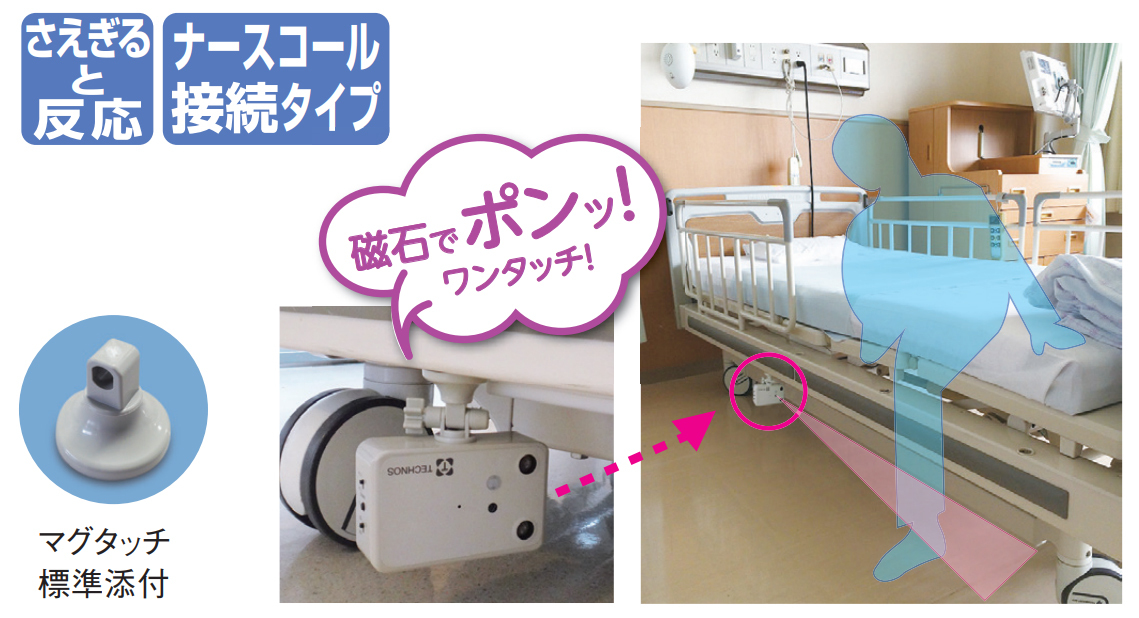 超音波・赤外線コール ナースコール接続タイプ 【ケアコム仕様】の説明