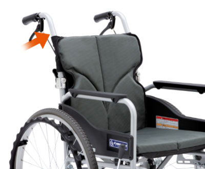 【非課税】BACKS(バックス) 自走介助兼用車椅子 BK22-40SB 背張り調整可能シンプル背折れ車いすカワムラサイクルの説明