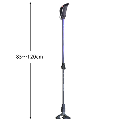 歩ミング 多点杖 3点杖 APBC-JT205 85~120cm 安定歩行 ノルディック