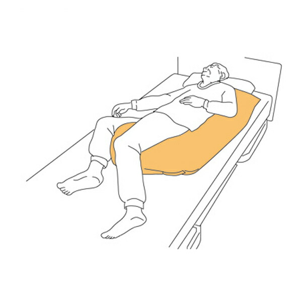 M-ableクッション《J型 MC-J》清拭タイプ使用例