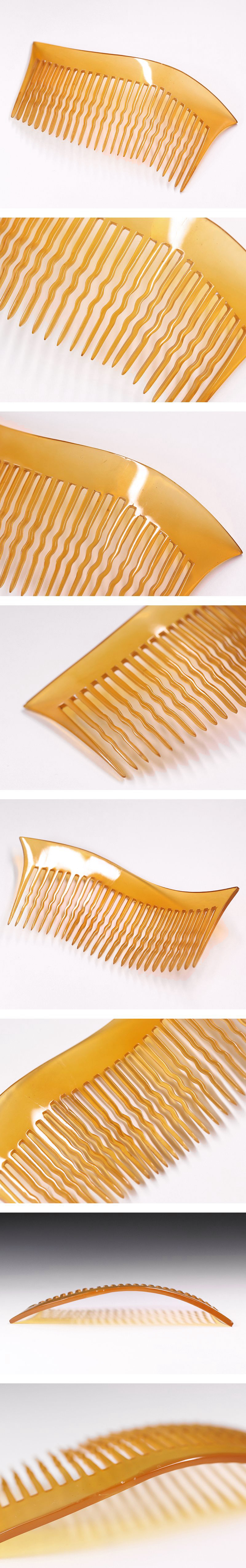 【開】贅沢な総白べっ甲（鼈甲）！ 櫛 髪挿し髪飾り 和式装身具 AC55