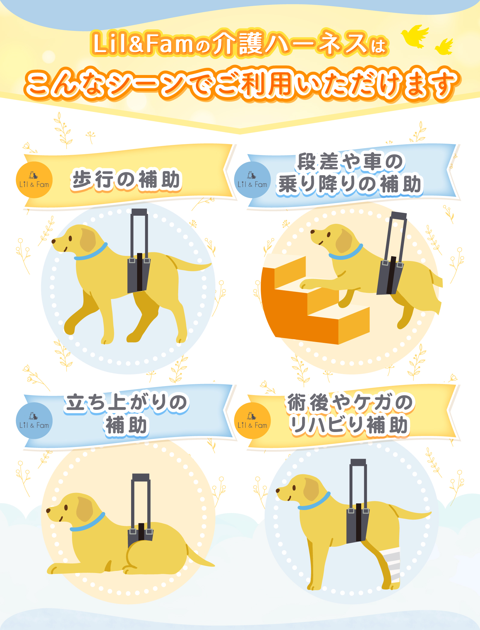 犬 介護 ハーネス 歩行補助ハーネス 簡単着脱 サイズ調節可能 犬 介護 ハーネス 歩行補助ハーネス 簡単着脱 サイズ調節可能
