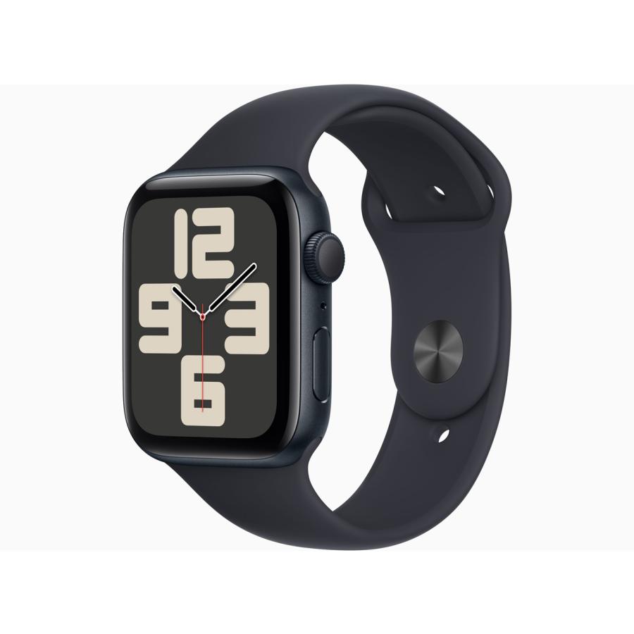 【新品未開封】Apple Watch SE 第2世代 GPSモデル 44mm MRE93J/A [ミッドナイトスポーツバンド  M/L]【送料無料】【即日発送、土、祝日発送】