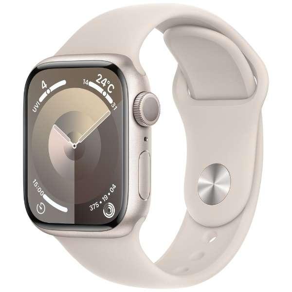 【新品未開封】Apple Watch Series 9 GPSモデル 41mm MR8T3J/A [スターライトスポーツバンド S/M]【即日発送、土、祝日発送】【送料無料】｜kaikyou