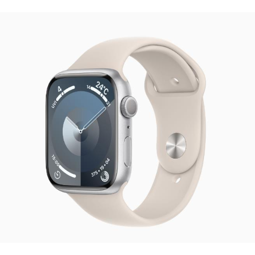 【新品未開封】Apple Watch Series 9 GPSモデル 45mm MR9R3J/A+MT593FE/A シルバーアルミニウムケース/ミッドナイトスポーツループ【送料無料】【即日発送】