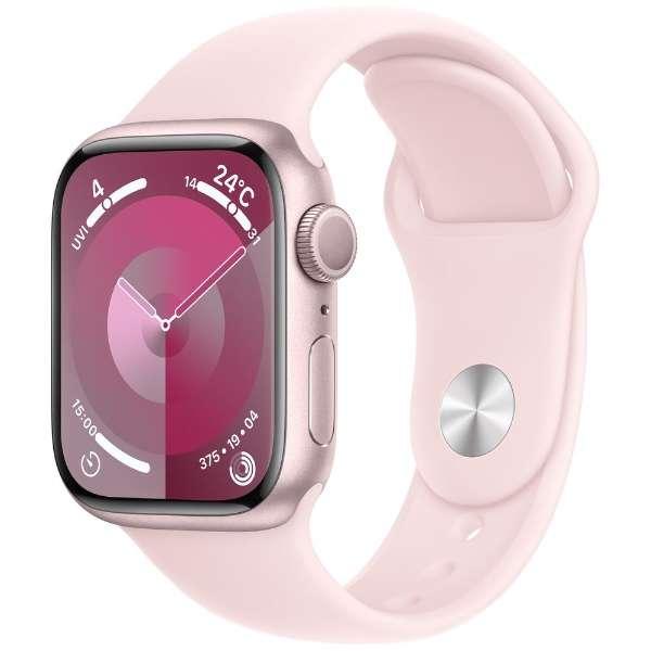 【新品未開封】Apple Watch Series 9 GPSモデル 41mm MR933J/A　[ピンク/ライトピンクスポーツバンド S/M]【即日発送、土、祝日発送】【送料無料】｜kaikyou