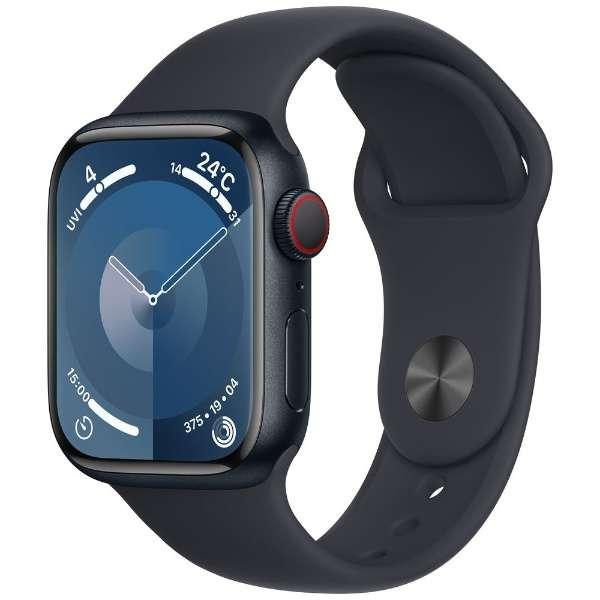 【新品未開封】Apple Watch Series 9 GPS+Cellularモデル 41mm MRHR3J/A [ミッドナイトスポーツバンド S/M]【即日発送、土、祝日発送】【送料無料】｜kaikyou