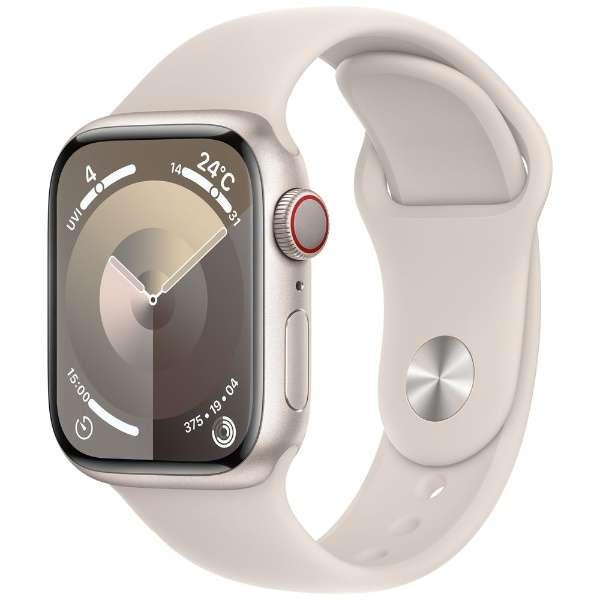【新品】Apple Watch Series 9 GPS+Cellularモデル 41mm MRHN3J/A [スターライトスポーツバンド S/M]【即日発送、土、祝日発送】【送料無料】｜kaikyou