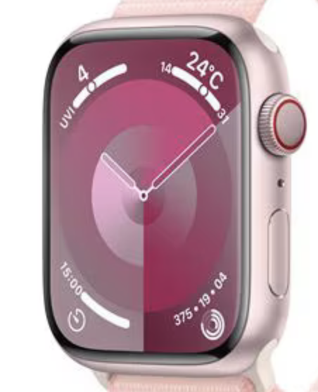 【Aランク・本体のみ・バンドなし】Apple Watch9 45mm GPS+Cellularモデル ピンク Aランク【日曜日以外即日発送】【送料無料】