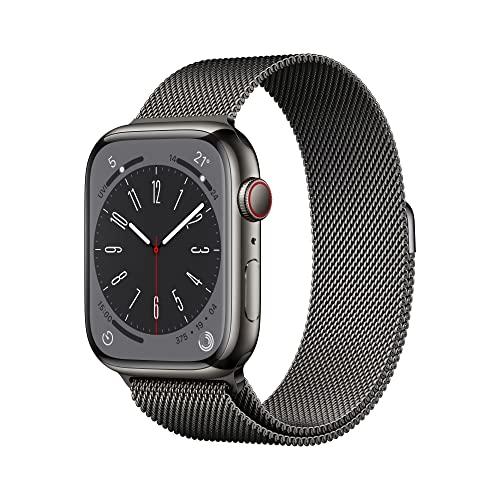 【Bランク・バンド無し】Apple Watch8 45mm GPS+Cellularモデル グラファイトステンレススチール 【日曜日以外即日発送】【送料無料】