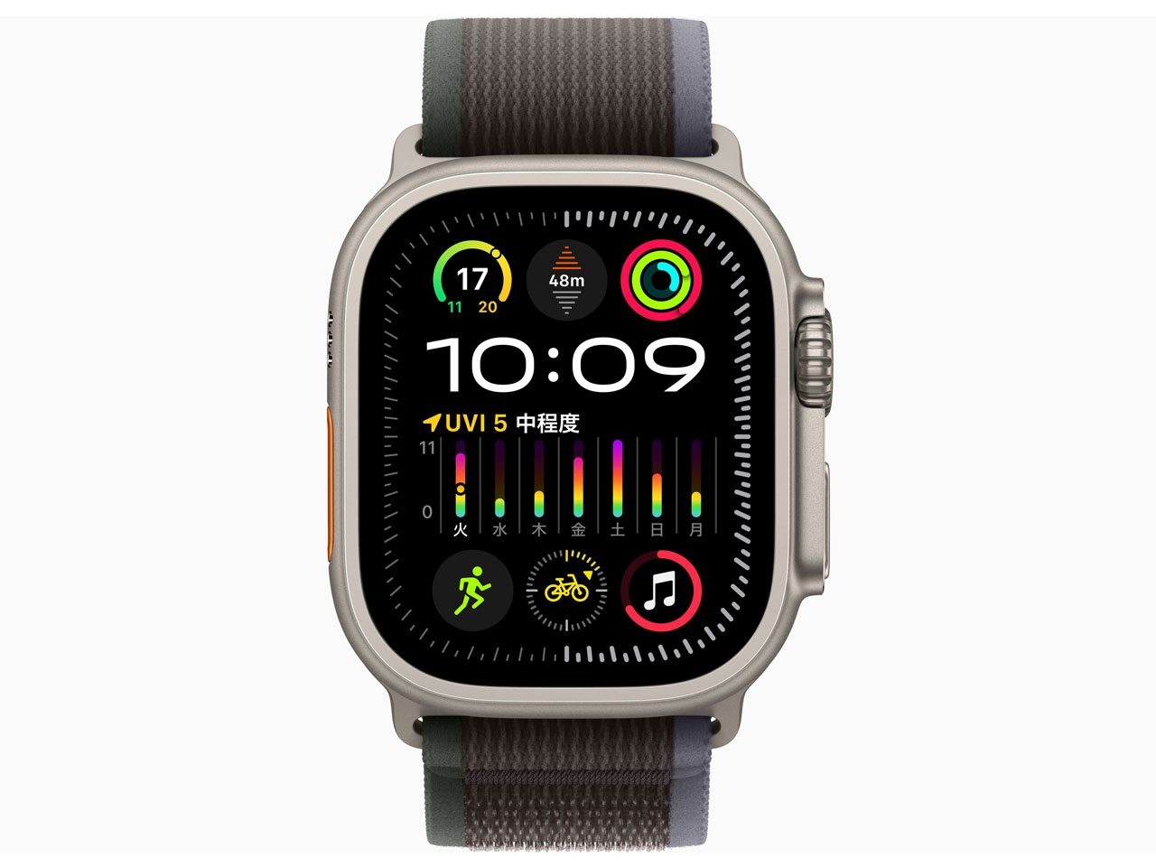 【新品未開封・保証開始済み】Apple Watch Ultra 2 GPS+Cellularモデル 49mm MRF63J/A [ブルー/ブラックトレイルループ M/L]【送料無料】の画像