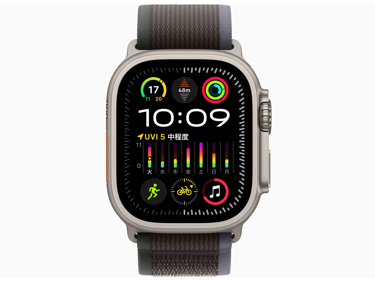 【新品未開封・保証開始済み】Apple Watch Ultra 2 GPS+Cellularモデル 49mm MRF53J/A [ブルー/ブラックトレイルループ S/M] 【送料無料】の画像