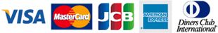 visa/MasterCard/JCB/AMERICAN EXPRESS/Cirvers Club International