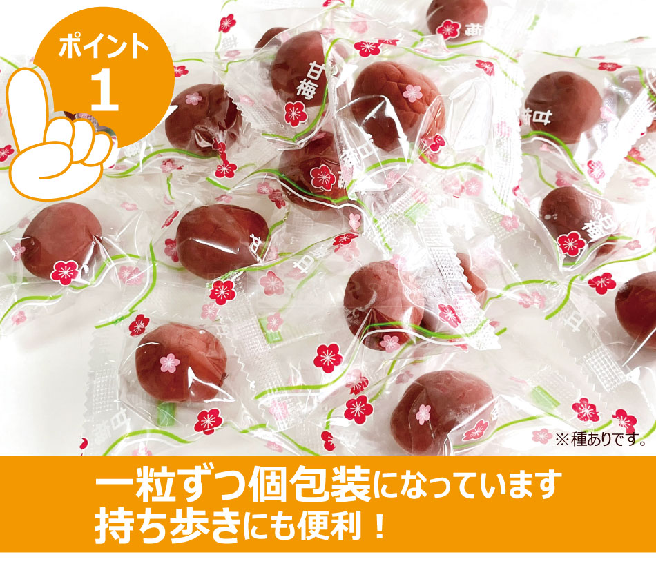 あかぎの カリカリ 甘梅 125g×4（約40粒） 個包装 種あり