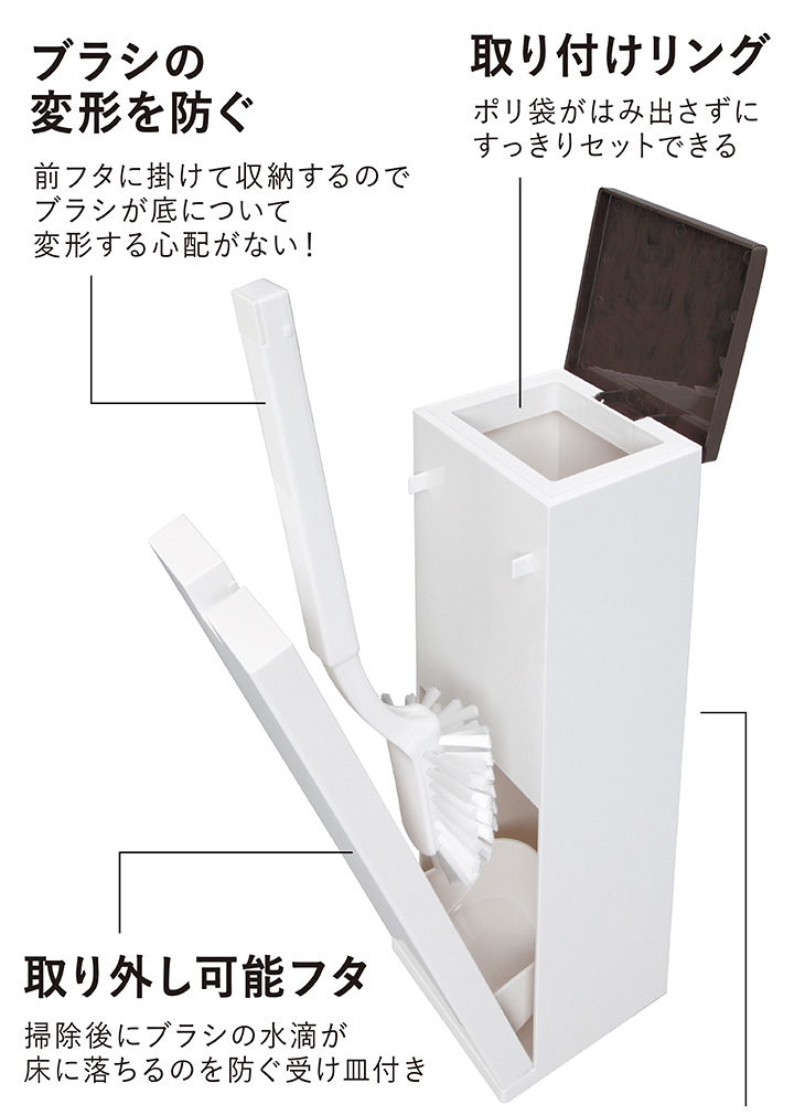 トイレ用便座用ブラシ 長い柄 掃除ブラシ トイレブラシ チェリー型 トイレ掃除 ディープクリーニング ワインレッド