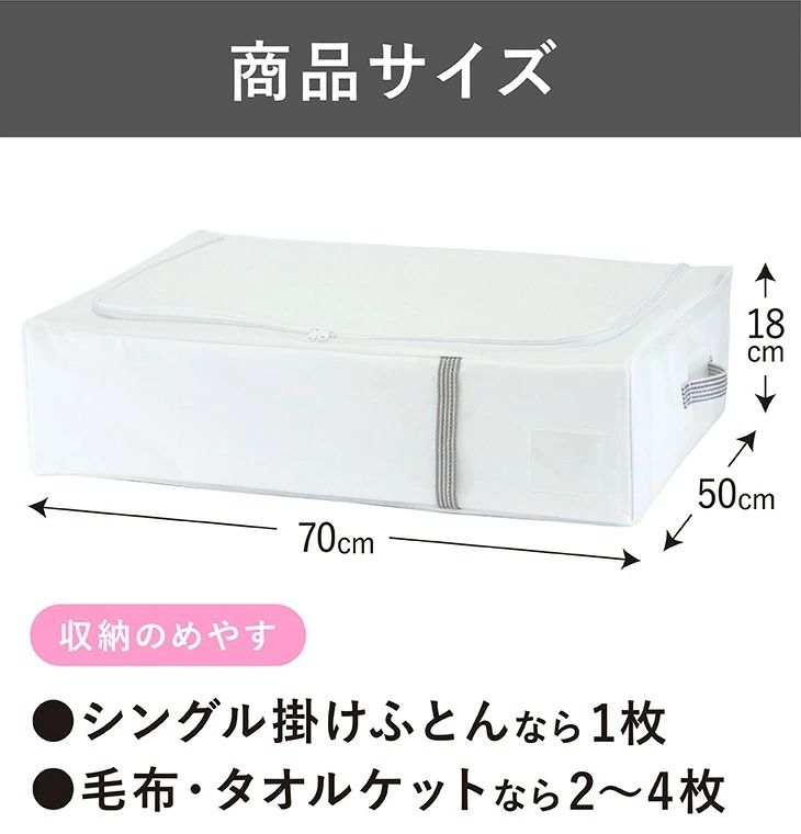 商品サイズと収納めやす