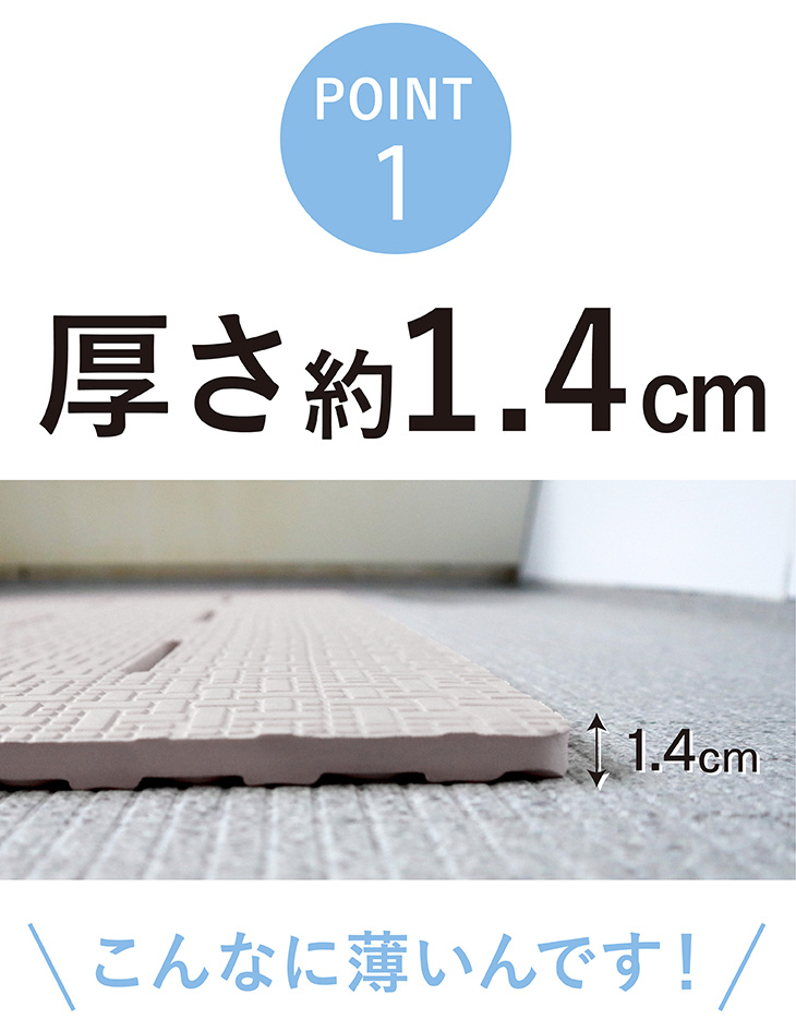 浴室内マット (60×85cm 厚さ1.4cm) 浴室マット お風呂 マット 浴室内