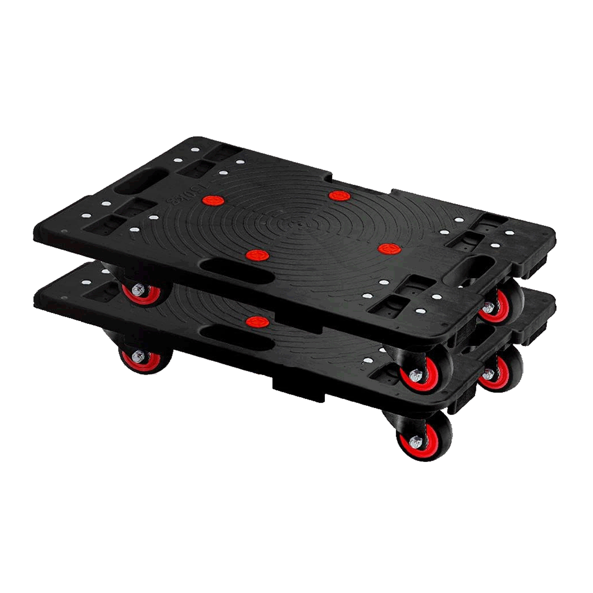 連結平台車 静音キャリーカート ドーリー BLACK 静音キャスター 耐荷重