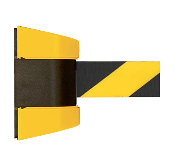 ウォールジョイントパーテーション 本体ブラック 壁面設置タイプ 2m 黒