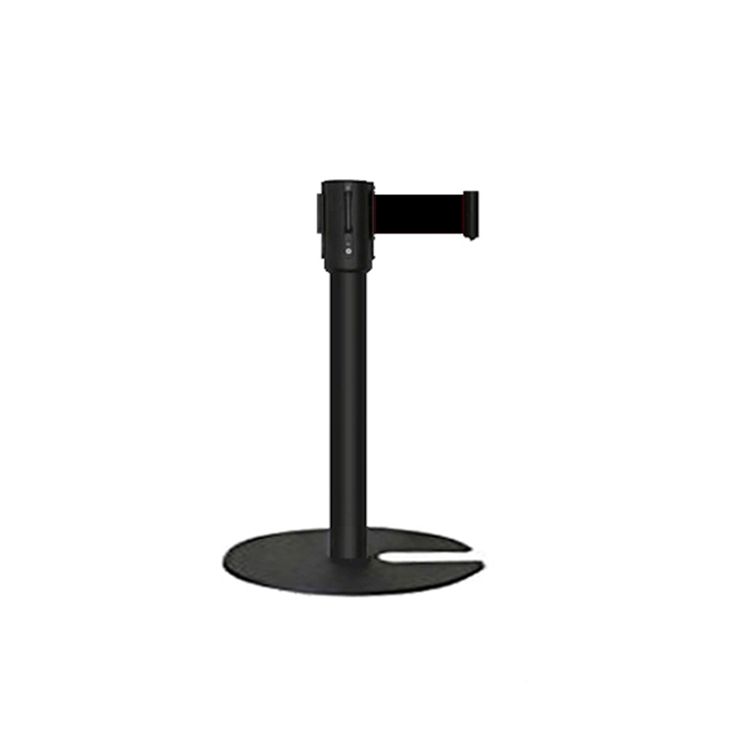 ベルトパーテーション L5-51C ロータイプ 50cm ブラックポール 黒