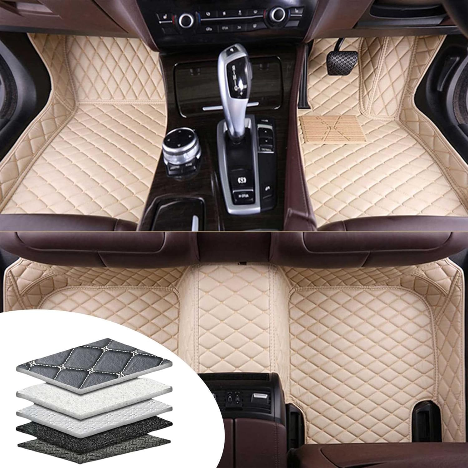 フロアマットトヨタ プリウス30系前期?後期用 Prius 2010-2016 立体 