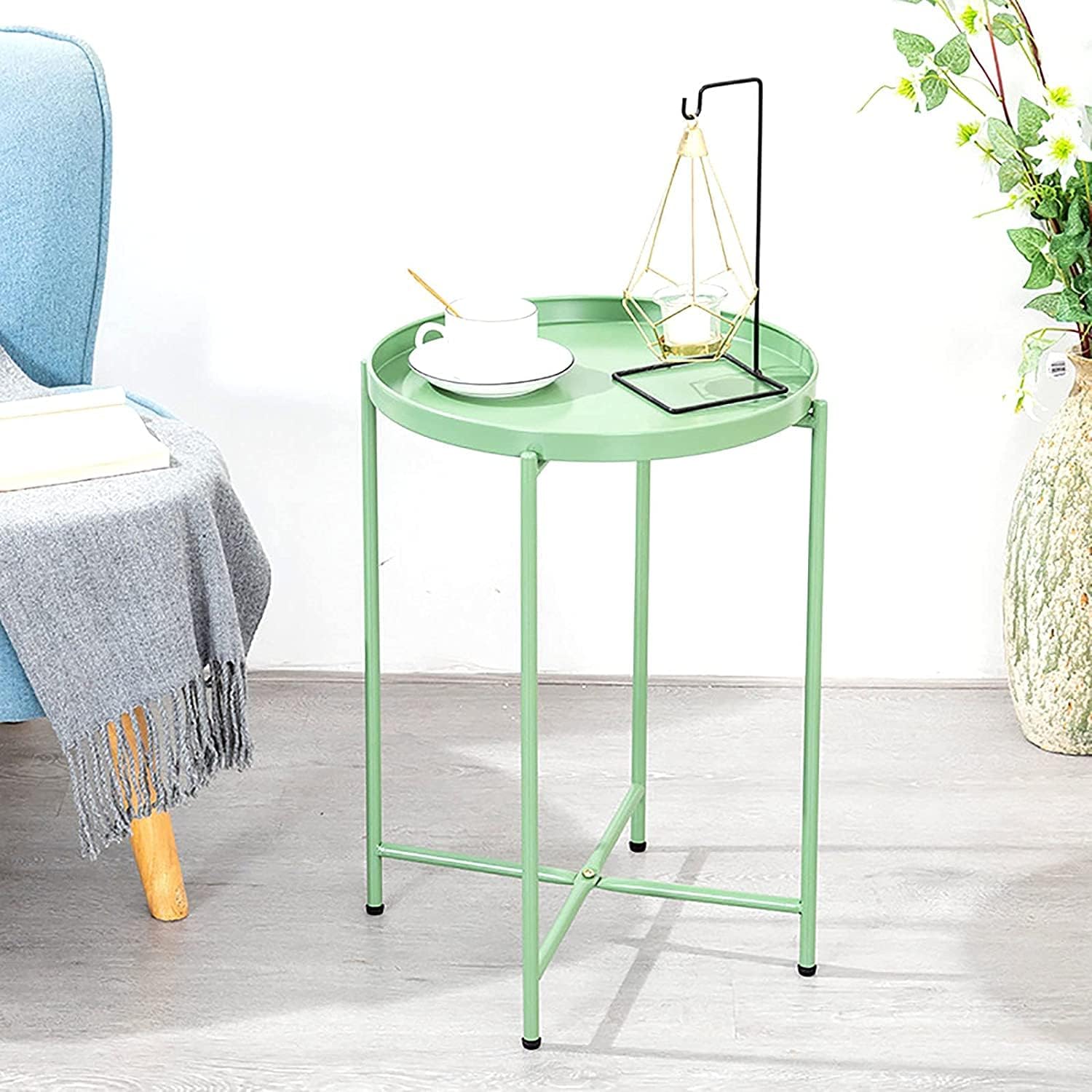 サイドテーブル ソファ 荷物置き台，折りたたみ式スモールサイド